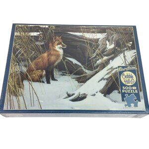 Cobble Hill 500-Piece Jigsaw Puzzle "Wily And Wary" Fox By Robert Bateman NWT